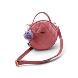 Bandolera Redonda Bolonia Palo De Rosa Metalizado
