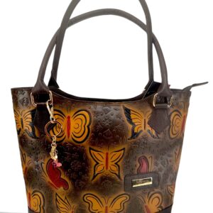 Bolso De Dama Totten Mónaco café Mariposas