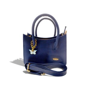 Shopper Mini color Azul Rey Grabado Triangular