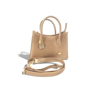 Shopper Mini Color Dorado Metalizado Grabado piton