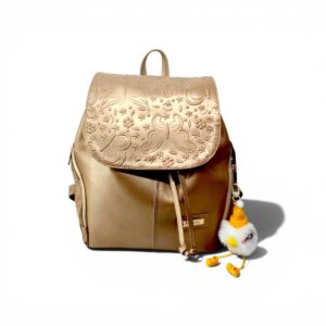 Mochila De Dama Paris dorada